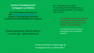 info sans tarif ni lieu